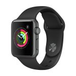 Apple Watch Series 3 – 38mm Space Gray Aluminum Case with Gray Sport Band, GPS