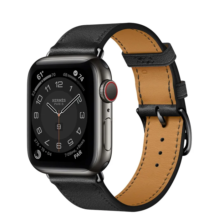 Apple Watch Hermes Space Black Stainless Steel Case with Single Tour - MG333LLA/A - Image 1