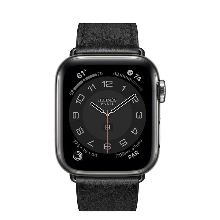 Apple Watch Hermes Space Black Stainless Steel Case with Single Tour - MG333LLA/A - Image 2