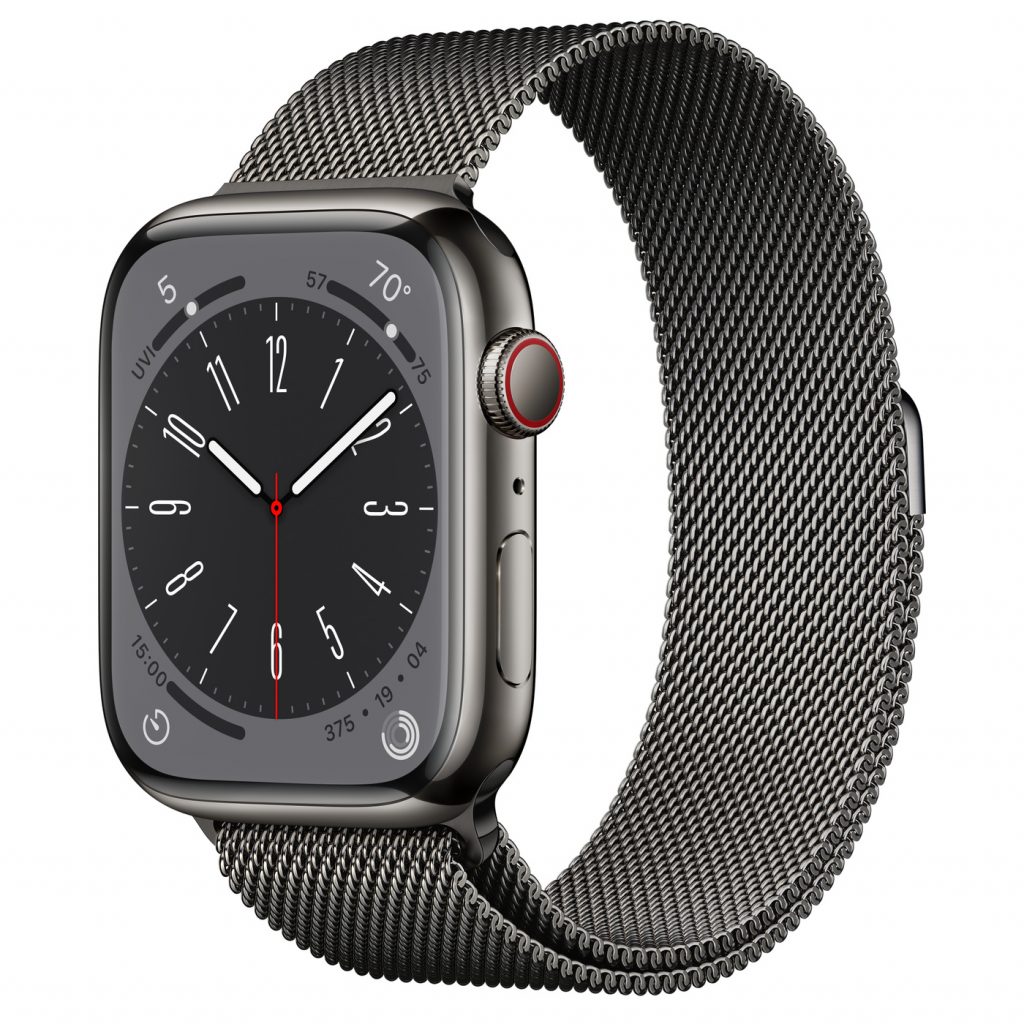 stainless steel case with milanese loop