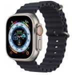 Apple Watch Ultra Titanium Case with Midnight Ocean Band GPS + Cellular 49mm