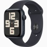 Apple Watch SE 2 GPS, 44mm Midnight Aluminum Case with Midnight Sport Band