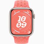 Apple Watch series 9 Nike Pink Aluminum Case with Magic Ember Sport Band 45mm GPS