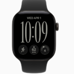 Apple Watch Series 12 GPS, 42mm/46mm Black Aluminum Case with Black Sport Band - Image 2