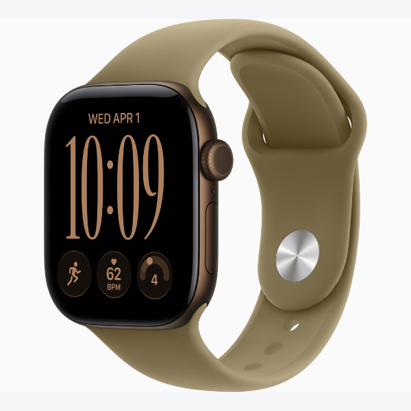 Apple Watch Series 12 GPS, 42mm Dark Bronze Aluminum Case with Olive Sport Band -1 Apple Watch Series 12 GPS, 42mm/46mm Dark Bronze Aluminum Case with Olive Sport Band - Image 1