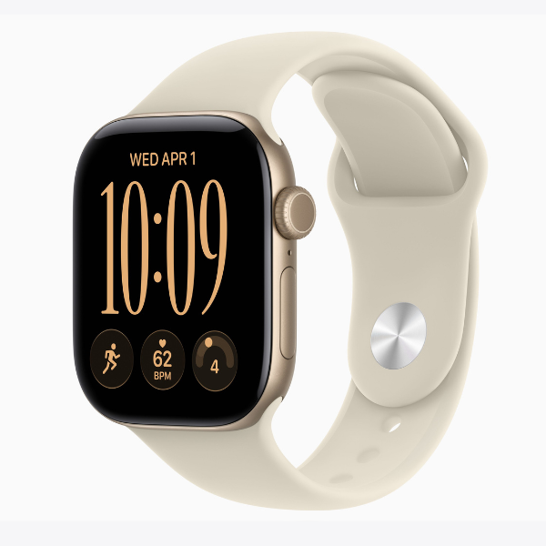Apple Watch Series 12 GPS, 42mm Light Gold Aluminum Case with Sand Sport Band-1 Apple Watch Series 12 GPS, 42mm/46mm Light Gold Aluminum Case with Sand Sport Band - Image 1