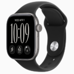 Apple Watch Series 12 GPS, 42mm/46mm Space Gray Aluminum Case with Black Sport Band
