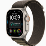Apple Watch Ultra 4 GPS + Cellular, 49mm Black Titanium Case / Natural Titanium Case with Dark Olive Alpine Loop - Image 2