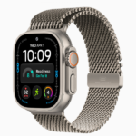 Apple Watch Ultra 4 GPS + Cellular, 49mm Black Titanium Case / Natural Titanium Case with Titanium Milanese Loop - Image 2