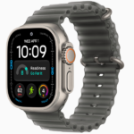 Apple Watch Ultra 4 GPS + Cellular, 49mm Black Titanium Case / Natural Titanium Case with Translucent Black Ocean Band - Image 2