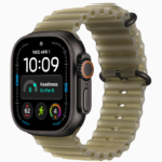 Apple Watch Ultra 4 GPS + Cellular, 49mm Black Titanium Case / Natural Titanium Case with Translucent Kelp Ocean Band - Image 2